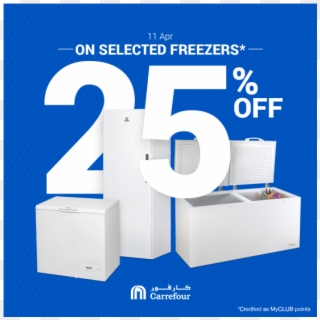 Wow Sale 25% Off On Freezers - Fred Perry Clipart