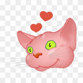 Pink Cat Emoji Messages Sticker-8 Clipart