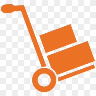 Product Distribution And Network Genration - Hand Truck Icon Clipart