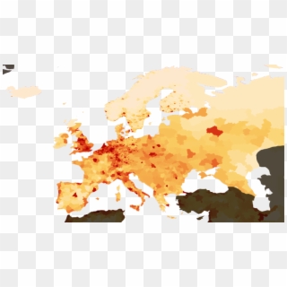 Population Density Europe Clipart