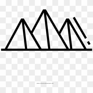 Pyramids Coloring Page - Triangle Clipart