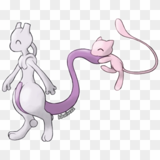 Mew Images Mew And Mewtwo Hd Wallpaper And Background - Tattoo Mew E Mewtwo Pokemon Clipart