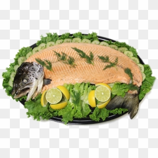 Poached Whole Salmon Platter 1479505871 Png - Whole Fish On Platter Clipart