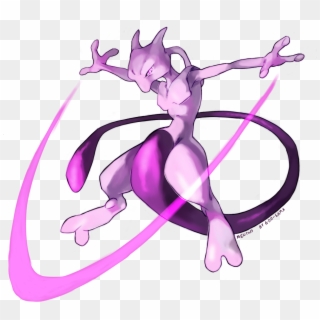 #150 Mewtwo Used Psycho Cut And Thunderbolt - Mewtwo Transparent Background Clipart