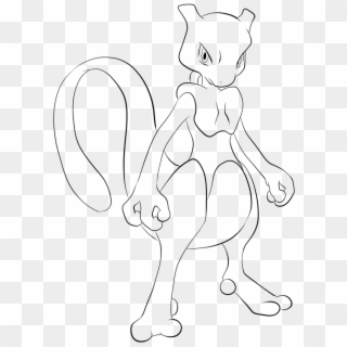 150 Mewtwo Lineart By Lilly-gerbil - Pokemon Drawing Easy Mewtwo Clipart