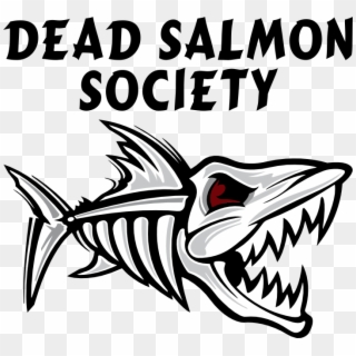 Dead Salmon Society T-shirt - Fish Skeleton Logo Clipart