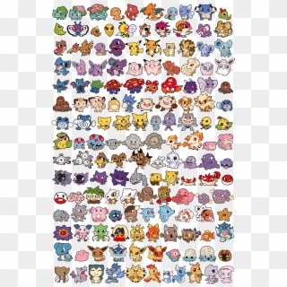 150 Cute Pokemon And Mewtwo Clipart