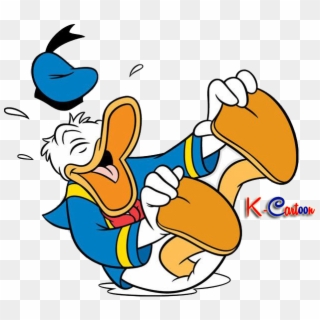Donal Bebek Tertawa Vector Png - Donald Duck Laughing Clipart Transparent Png