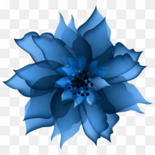 Free Png Download Decorative Flower Blue Png Images - Png Flower Clipart