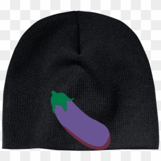 Eggplant Emoji Cp91 100% Acrylic Beanie Clipart