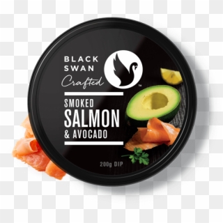 Smoked Salmon & Avocado - Hummus Dip Black Swan Clipart