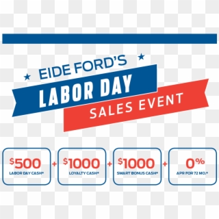 Eide Ford's Labor Day Sales Event - Carmine Clipart
