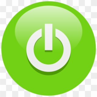 Free Icons Png - Green Power Button Icon Clipart