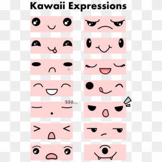 Polymer Clay Kawaii Face Ideas - Kawaii Expression Clipart