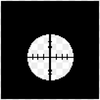 Sniper Scope - Pacman Closed Mouth Clipart