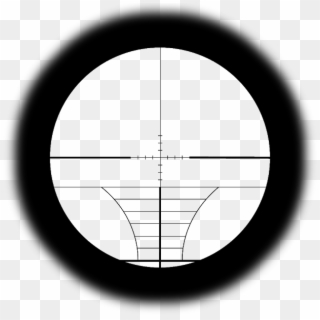 Transparent Sniper Scope Crosshairs - Circle Clipart