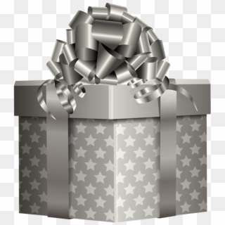 Silver Gift Png Clip Art Image - Elegant Christmas Gift Boxes Transparent Png