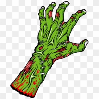 Download - Green Zombie Hand Clipart