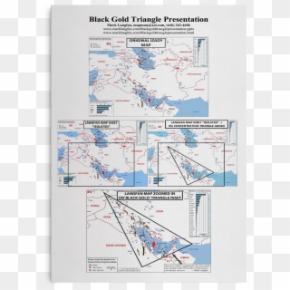 Black Gold Triangle - Map Clipart