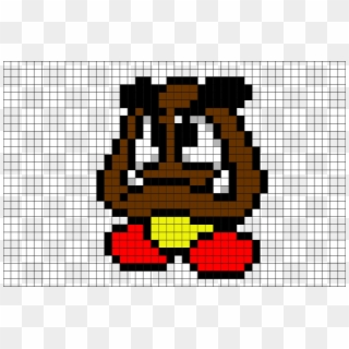 Pixel Art Mario Goomba Clipart Pikpng