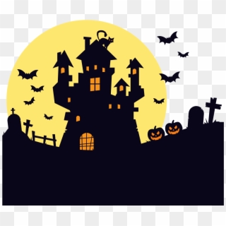 1200 X 1200 3 - Haunted House Halloween Png Clipart
