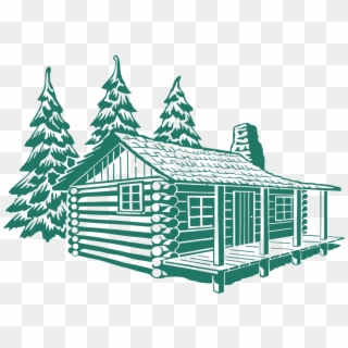 1071 X 750 3 - Log Cabin Drawing Clipart
