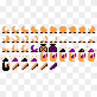 Sprite Sheet Of Important Items From The Game Clipart