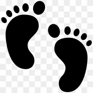 Feet Png - Baby Feet Clipart Black And White Transparent Png