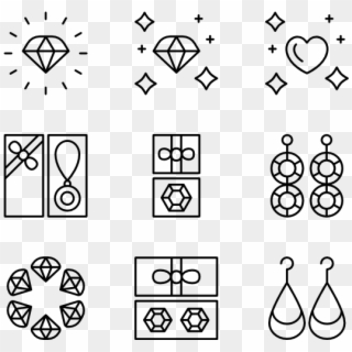 Jewellery - Event Icons Vector Clipart