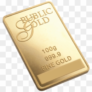 100g - Public Gold 100g Gold Bar Clipart