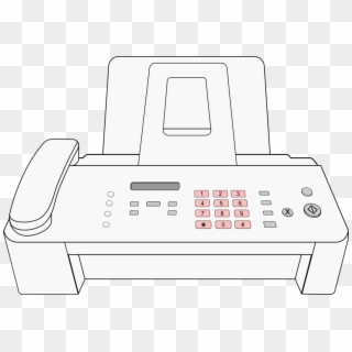 Internet Fax Computer Icons Printer Printing - Draw A Fax Machine Clipart