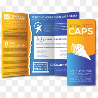 Brochure For Uc San Diego's Counseling And Psychological - Ucsd Caps Clipart