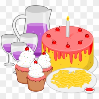 Free Party Food Clip Art - Party Food Clipart - Png Download