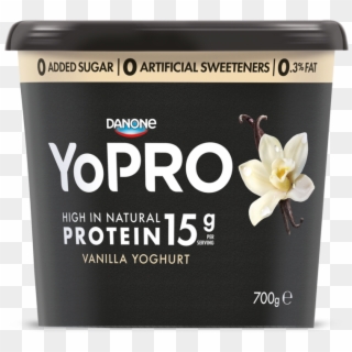 Danone Yopro Yoghurt Plain 160g , Png Download Clipart