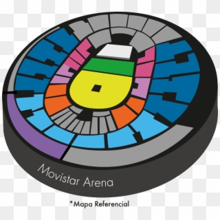 Mapa Daddy Yankee Movistar Arena - Ubicaciones Movistar Arena Luis Miguel 2019 Clipart
