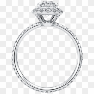 Harry Winston Solitaire Engagement Ring - Single Ring Png Clipart