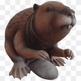 Rodent Beaver Animal Prop Resin Decor Statue Clipart