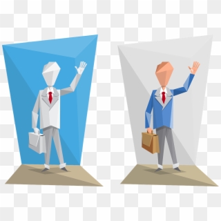 Origami Businessman Man - Paper Origami People Clipart