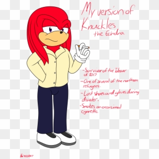 My Version Of Knuckles - Cartoon Clipart