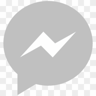 Facebook Messenger Phone Icon Grey - Facebook Messenger App Icon Png Clipart