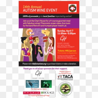 14th Annual Autism Wine Event - Chart House Clipart