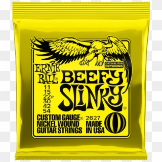 Beefy Slinky Nickel Wound Electric Guitar Strings - Ernie Ball 11 54 Clipart