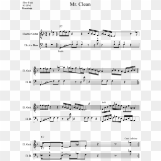 Clean Sheet Music 1 Of 1 Pages - Opeth Heritage Sheet Music Clipart