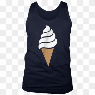 Vanilla Soft Serve Ice Cream Cone Emoji Shirt Frozen - T-shirt Clipart