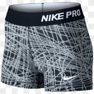Nike Women's Pro Cool Tracer 3" Short Black Print , - Nike Pro Shorts Print Clipart