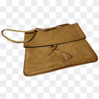Stunning Antique Camel Leather Handbag, Soft Camel - Shoulder Bag Clipart