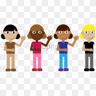 Free Png Cartoon Group Of Girls Png Image With Transparent - Cartoon Group Of Girls Png Clipart