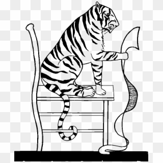 Input Reading-tiger Clipart