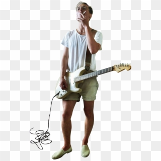 #235 C Playing Guitar With The Man Cut Out People, - People Playing Guitar Png Clipart