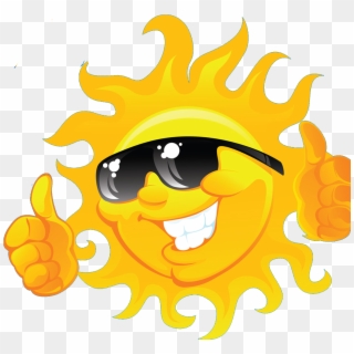 Go To Image - Sun With Sunglasses Logo Clipart